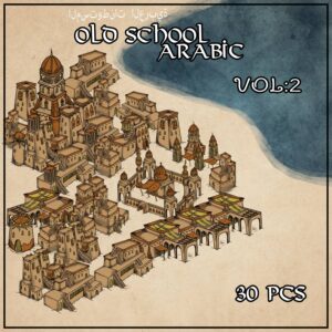 Arabic Settlements Vol:2 Custom Colorable (Oldschool Isometric)